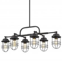  9808-LP BLK - Seaport Linear Pendant in Matte Black